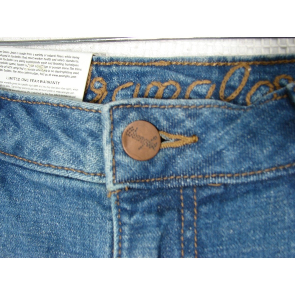 New Wrangler Retro Trumpet Flare Womens Jeans 32x32 Blue High Rise Rodeo Cowgirl - Picture 12 of 13